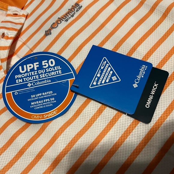 NWT Columbia PFG Fishing Lightweight Breathable Omni-Wick Polo - Picture 9 of 13